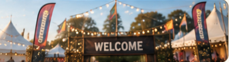 Festival Market stalls and entrance